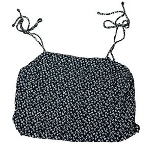 Brandy Melville Navy Floral Top